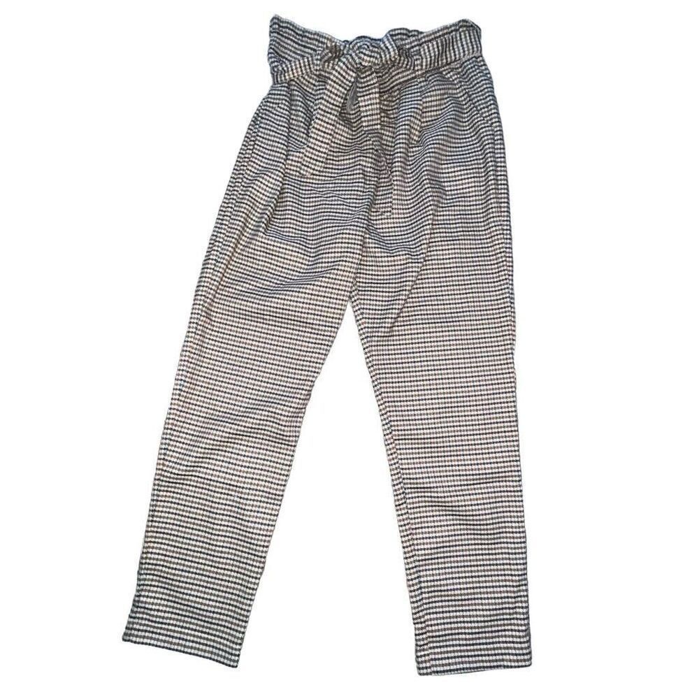 NWT: APRICOT Brand Stylish Black/White/Brown/Blue Checkered Women's Pants